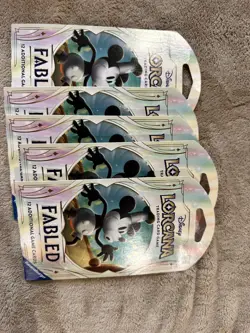 Disney Lorcana Fabled Sleeved Booster Packs (Lot of 20 Packs) - Image 2