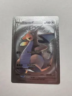 Dragonite V Dragon Wing Hp760 Silver Foil Fan Art Ultra Rare Display Card M/NM - Image 1