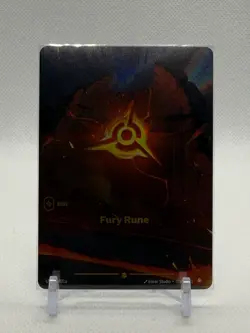 Fury Rune (R01a) - Unleashed (UNL) Showcase Riftbound: LoL Trading Card Game - Image 1