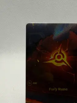 Fury Rune (R01a) - Unleashed (UNL) Showcase Riftbound: LoL Trading Card Game - Image 5