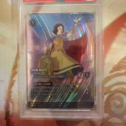 2024 DISNEY LORCANA EN 5 SHIMMERING SKIES #220/204 SNOW WHITE ENCHANTED PSA 9 - Image 4