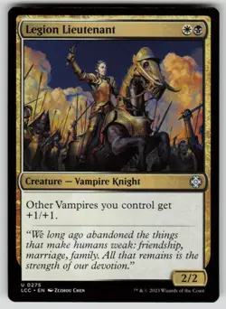 Legion Lieutenant Uncommon Commander: The Lost Caverns of Ixalan 275 MTG NM 2023 - Image 1