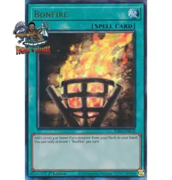 Yugioh! 1x Bonfire RA03-EN073 Ultimate Rare 1st Ed NM - Image 1