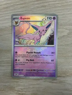 Espeon Master Ball 033/131 Prismatic Evolutions Pokemon TCG Near Mint English - Image 1