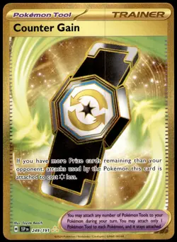 Counter Gain 249/191 Hyper Rare Surging Sparks Pokemon Near Mint - Image 1