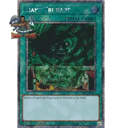 Yugioh! 1x Giant Trunade RA03-EN097 Platinum Secret Rare 1st Ed NM - Image 1