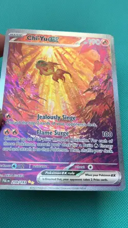Pokemon TCG Paldea Evolved Chi-Yu Ex 259/193 SIR Near Mint - Image 2