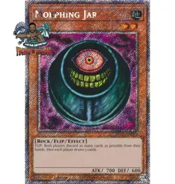 Yugioh! 1x Morphing Jar RA03-EN098 Platinum Secret Rare 1st Ed NM - Image 1