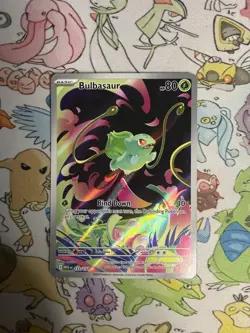 Pokemon TCG Mega Evolution Bulbasaur Card 133/132 Illustration Rare NM - Image 1