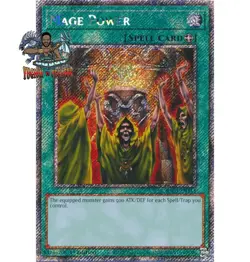 Yugioh! 1x Mage Power RA03-EN113 Platinum Secret Rare 1st Ed NM - Image 1
