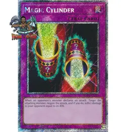 Yugioh! 1x Magic Cylinder RA03-EN115 Platinum Secret Rare 1st Ed NM - Image 1
