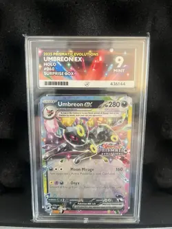 Pokemon TCG Umbreon EX 060/131 Prismatic Evolutions Surprise Box Ace Graded 9 - Image 1