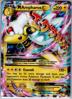 M Ampharos EX 28/98 XY - Ancient Origins - Pokemon Card - LP - Image 1