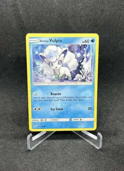 Alolan Vulpix 21/145 SM - Guardians Rising Common Pokemon Card 2017 LP - Image 1