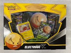 Pokemon TCG Hisuian Electrode V Box w/ Promo Cards (3) - English - SEALED - NEW - Image 1