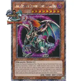 Yugioh! 1x Chaos Emperor Dragon - Envoy of the End RA03-EN133 PlScR 1st Ed NM - Image 1