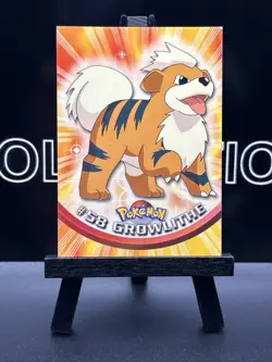 Growlithe #58 1998 Topps Pokemon TV Animation Edition Green Logo Pokemon Card - Image 2