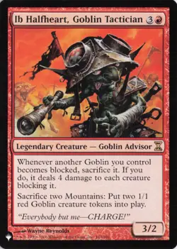 Ib Halfheart, Goblin Tactician, #163/301, The List, Reg, R - NM - Image 1