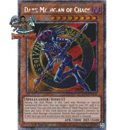 Yugioh! 1x Dark Magician of Chaos RA03-EN134 Platinum Secret Rare 1st Ed NM - Image 1