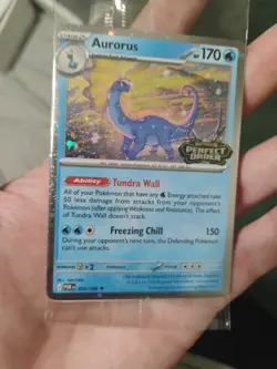 Aurorus 024/088 - Cosmo Holo - Pokemon Perfect Order Stamped Promo Sealed Swirl - Image 1