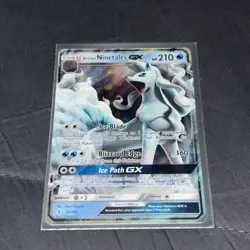 Pokemon Alolan Ninetales GX 22/145 Sun & Moon Guardians Rising Holo Ultra Rare … - Image 1
