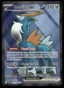 Cobalion ex 103/086 Ultra Rare Chaos Rising Pokemon Holo Near Mint - Image 1
