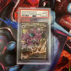 Team Rocket's Nidoking ex 2025 Pokemon Destined Rivals #233/182 PSA 10 Gem Mint - Image 1