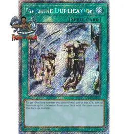 Yugioh! 1x Machine Duplication RA03-EN145 Platinum Secret Rare 1st Ed NM - Image 1