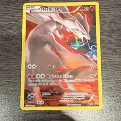 Pokemon TCG Reshiram Black Star Promo Full Art XY74 XY Holo Basic Dragon 120 HP - Image 1