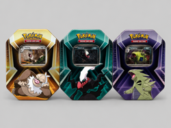 Pokemon TCG 3x Triple Whammy Collector Tins - Sealed - (Complete Set of 3) - Image 1
