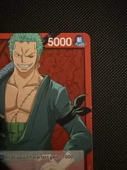 One Piece Roronoa Zoro OP01-001 Leader Card Romance Dawn English - Image 3
