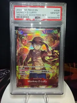One Piece Monkey D Luffy Treasure Boosters Set ST10-006 PSA 10 Gem Mint - Image 1