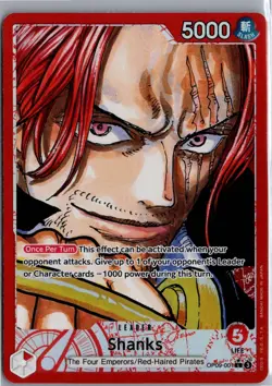 SHANKS (001) (PARALLEL) EMPERORS IN THE NEW WORLD OP09-001 L NM/M - Image 1