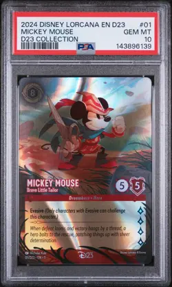 2024 DISNEY LORCANA EN D23 MICKEY MOUSE D23 COLLECTION #01/D23 PSA 10 - Image 1