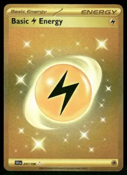 Pokemon Cards Basic Lightning Energy 257/198 Scarlet & Violet Hyper Rare NM - Image 1