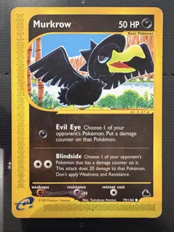 Pokemon TCG Murkrow Skyridge 79/144 Regular Card - Image 1