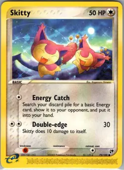 Skitty 79/100 Non Holo Sandstorm - Pokemon Card - NM - Image 1