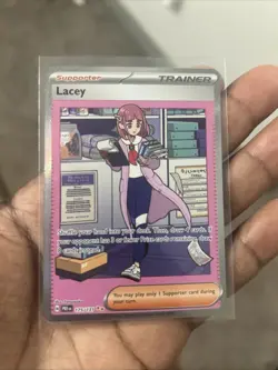 Pokemon TCG Trainer Lacey Prismatic Evolutions Holo Card 175/131 - Image 1