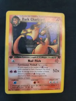 Dark Charizard # 21/82 1st Edition Team Rocket Set TCG Pokemon Trading Cards MP - Image 2