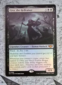MTG Gisa, the Hellraiser #89 Outlaws of Thunder Junction Foil - Image 1