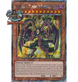 Yugioh! 1x Yubel - Terror Incarnate RA03-EN190 Platinum Secret Rare 1st Ed NM - Image 1