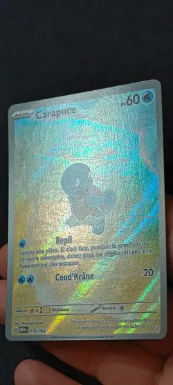 Carapuce 170/165 - Carte Pokemon AR - 151 MEW FR - VF - Excellent - Image 5