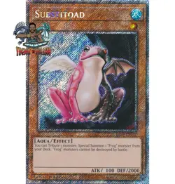 Yugioh! 1x Substitoad RA03-EN197 Platinum Secret Rare 1st Ed NM - Image 1