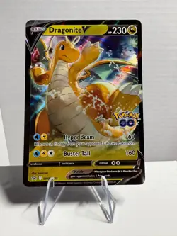 Pokemon TCG Dragonite V Black Star Promo Holo SWSH235 - Image 1