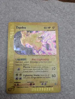 Zapdos H32/H32 Aquapolis Holo Rare vintage pokemon tcg - Image 2