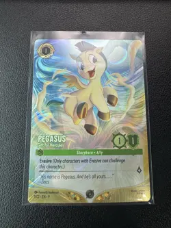 Pegasus Gift For Hercules DLC Foil Promo 1/C2 EN-9 Disney Lorcana - Image 3