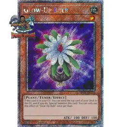 Yugioh! 1x Glow-Up Bulb RA03-EN245 Platinum Secret Rare 1st Ed NM - Image 1