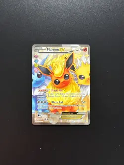 Pokemon TCG Flareon-EX Generations Holo Full Art Ultra Rare Card RC28/32 - Image 1
