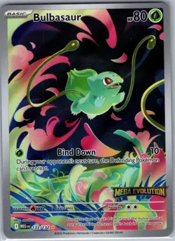 Bulbasaur - (Mega Evolution Stamped) 133/132 - Pokemon Card - NM - Image 1