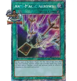 Yugioh! 1x Anti-Magic Arrows RA03-EN264 Platinum Secret Rare 1st Ed NM - Image 1